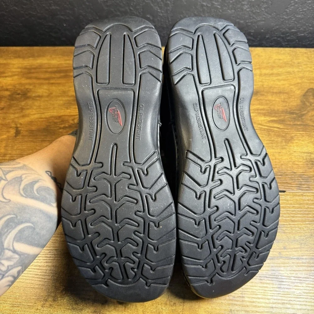 Red Wing 8703 Black Leather Static Dissipative Oxford Work Shoes Mens 11 H‎